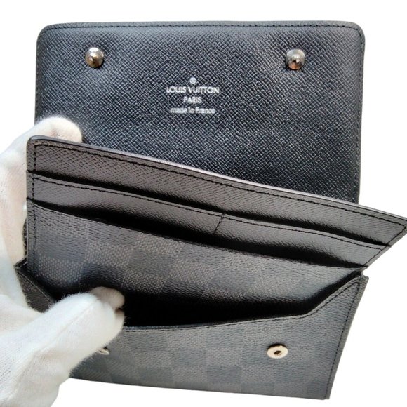 Louis Vuitton Wallet Graphite Black Damier 2 piece. - Picture 6 of 11